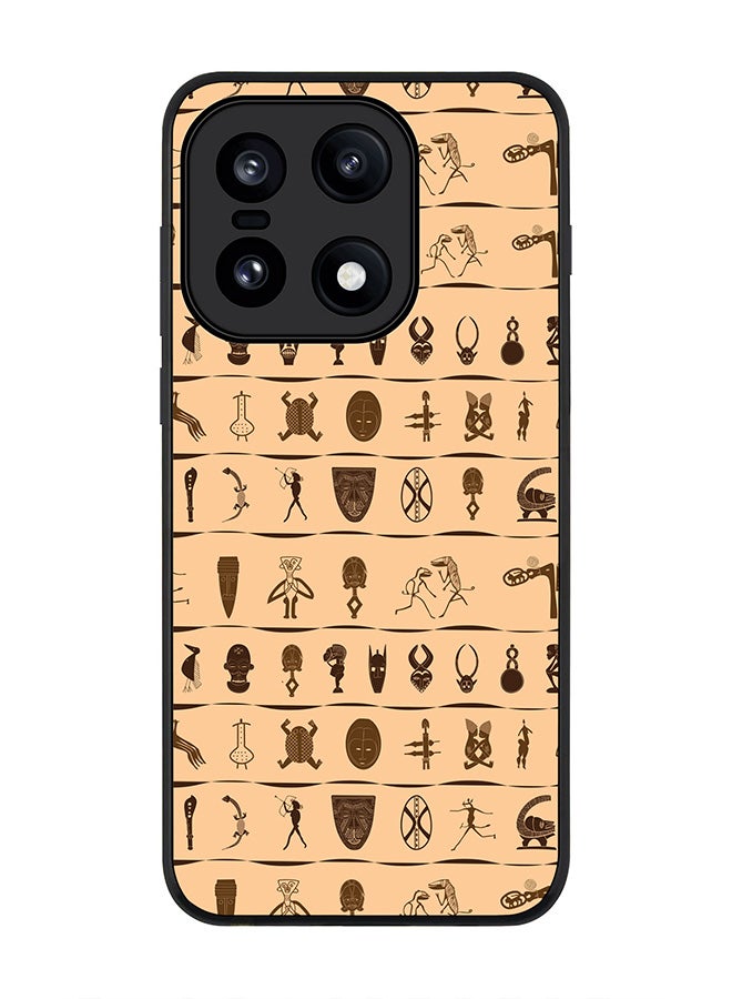 For OnePlus 15 Case,Slim fit Camera Protection, Shockproof Thin Phone cover  - Tribal Hieroglyphics